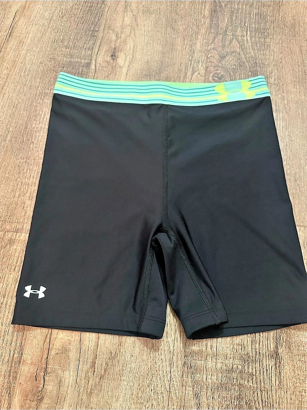 Under Armour HeatGear Compression Shorts Black High Waist
